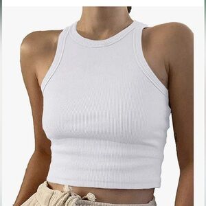 High neck crop top